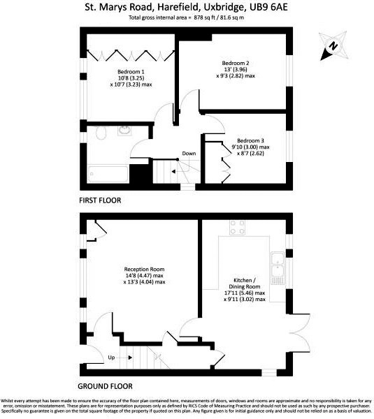 Floorplans For St Marys Road, Harefield, Middlesex