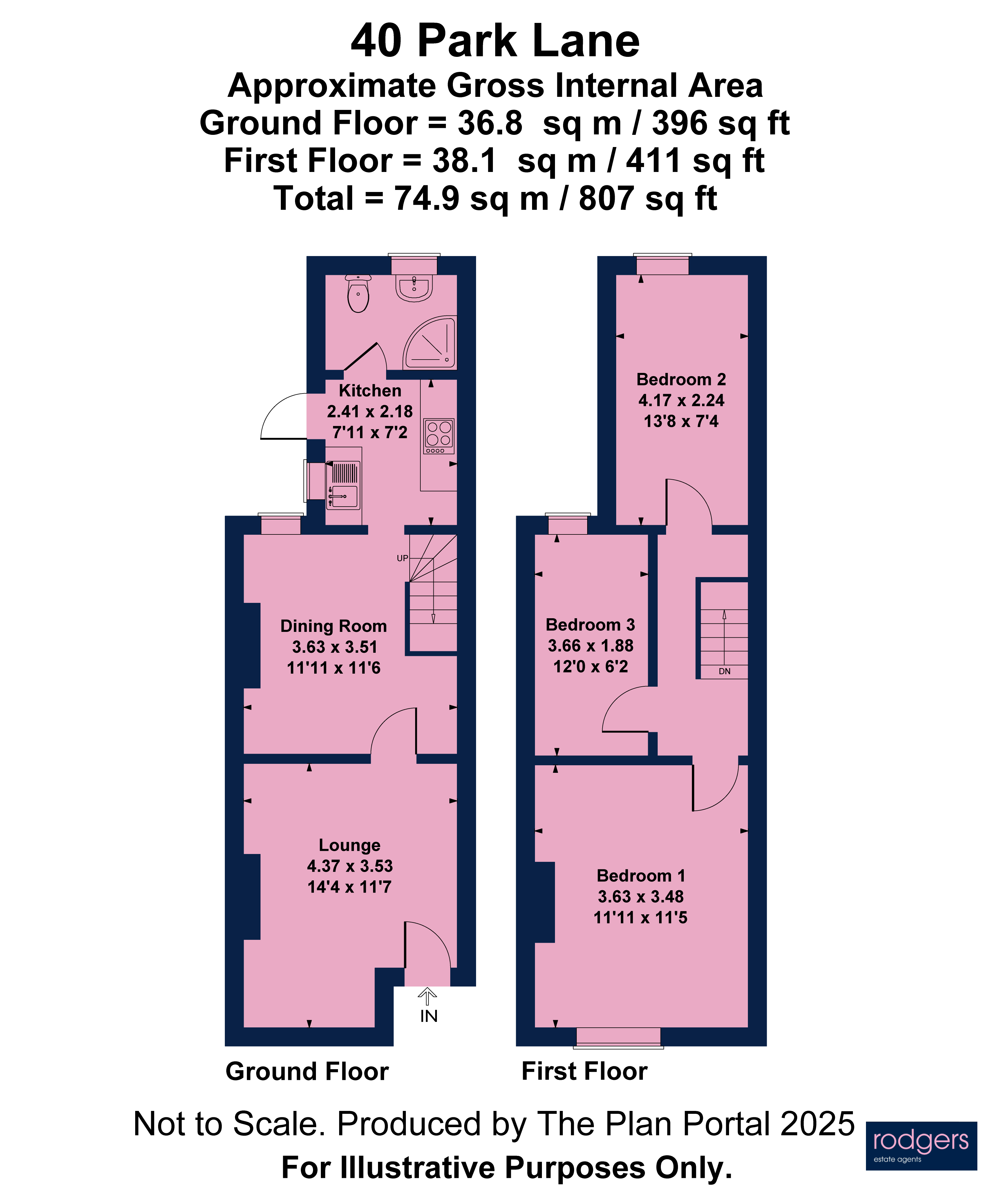 Floorplans For Park Lane, Harefield, Middlesex