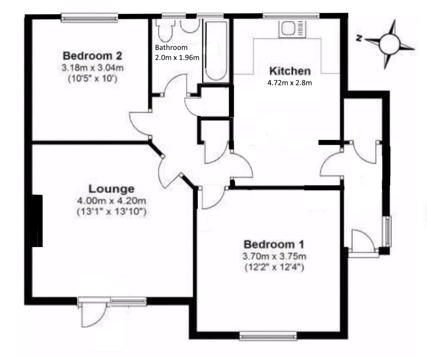 Floorplans For Harland Court, Merle Avenue, Harefield, Middlesex
