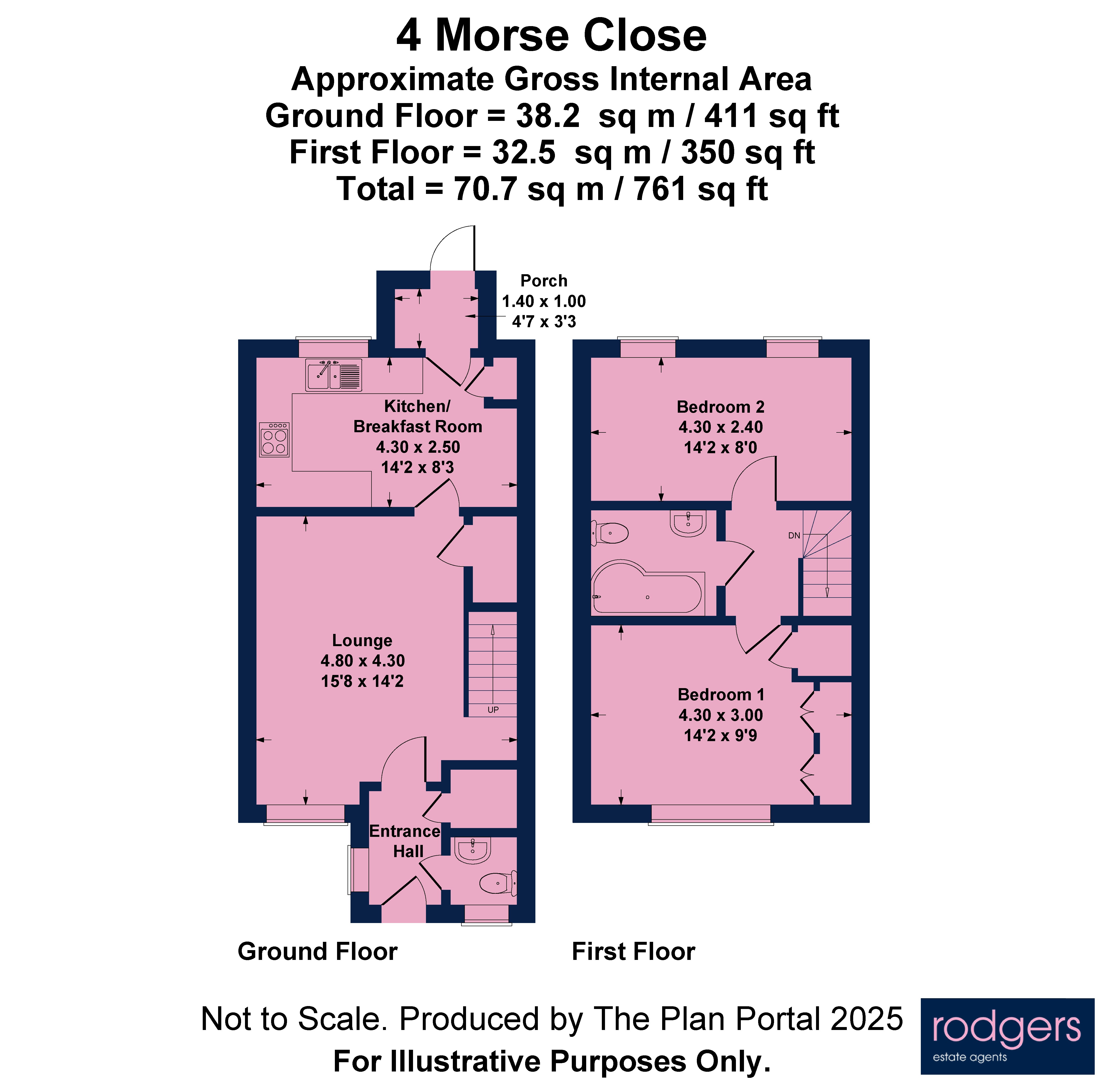 Floorplans For Morse Close, Harefield, Middlesex
