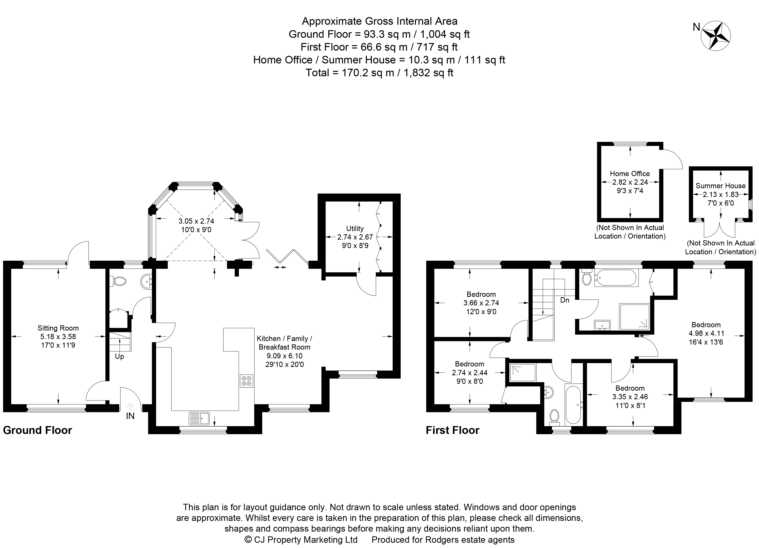 Floorplans For The Drive, Chalfont St Peter, Buckinghamshire