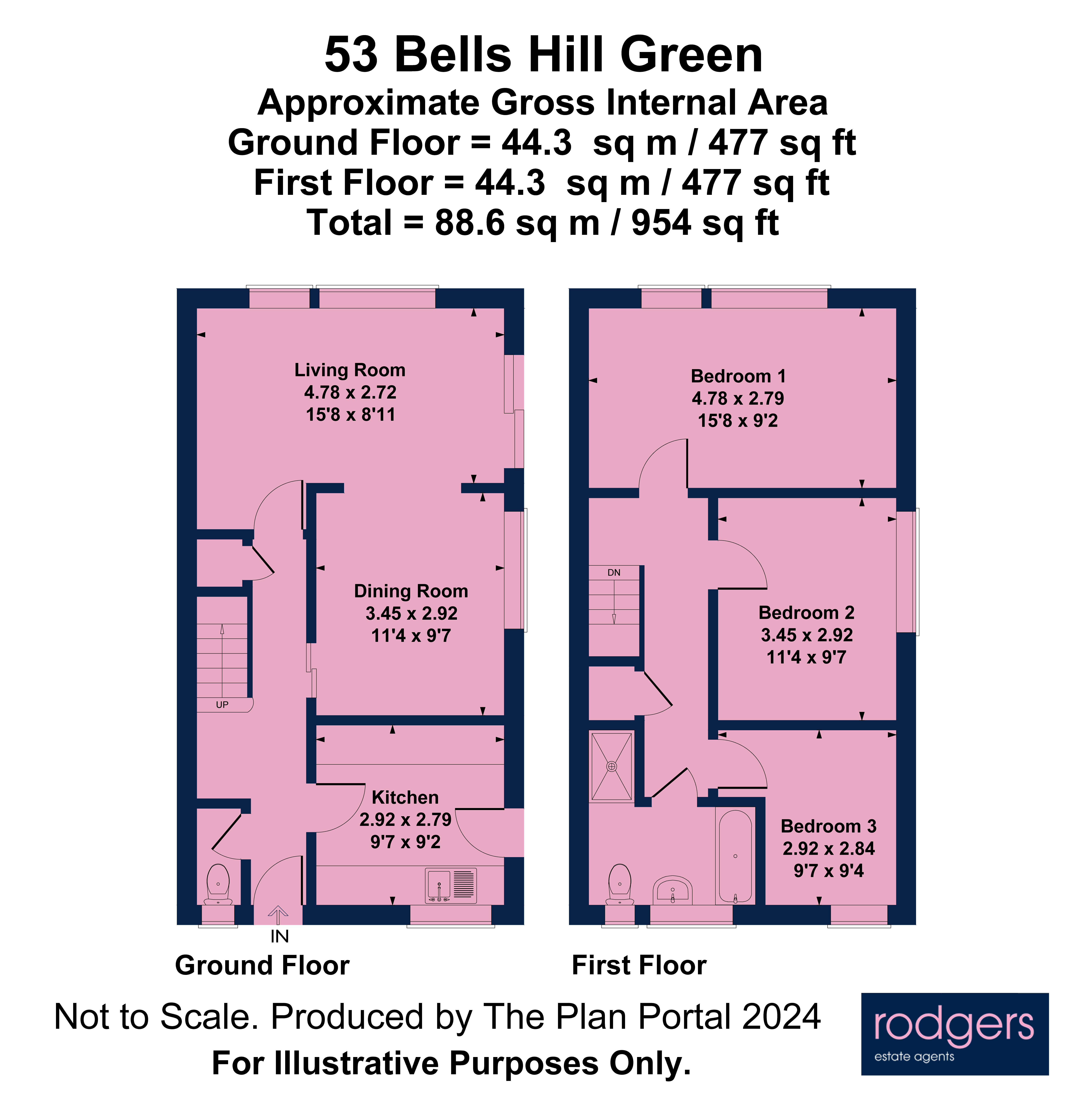 Floorplans For Bells Hill Green, Stoke Poges, Buckinghamshire
