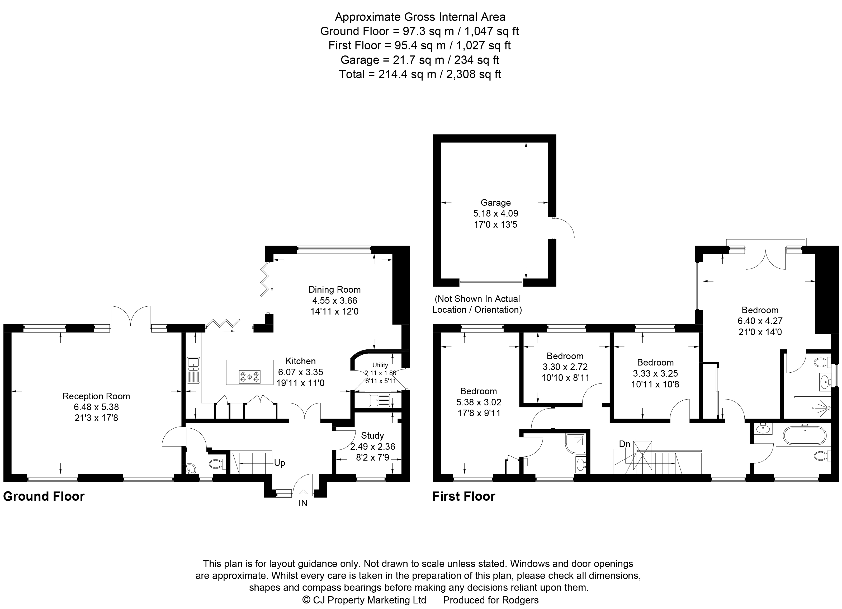 Floorplans For Bakers Wood, Denham, Bucks.