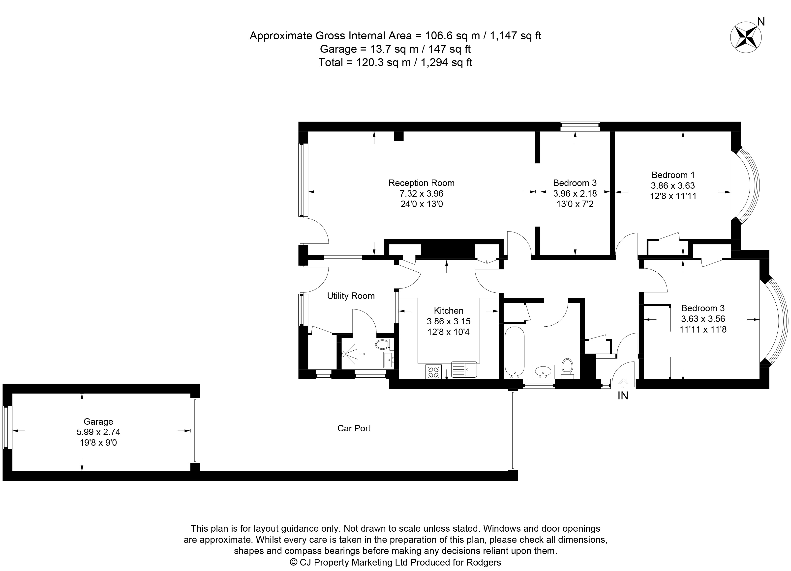 Floorplans For Tilehouse Way, Denham, Buckinghamshire