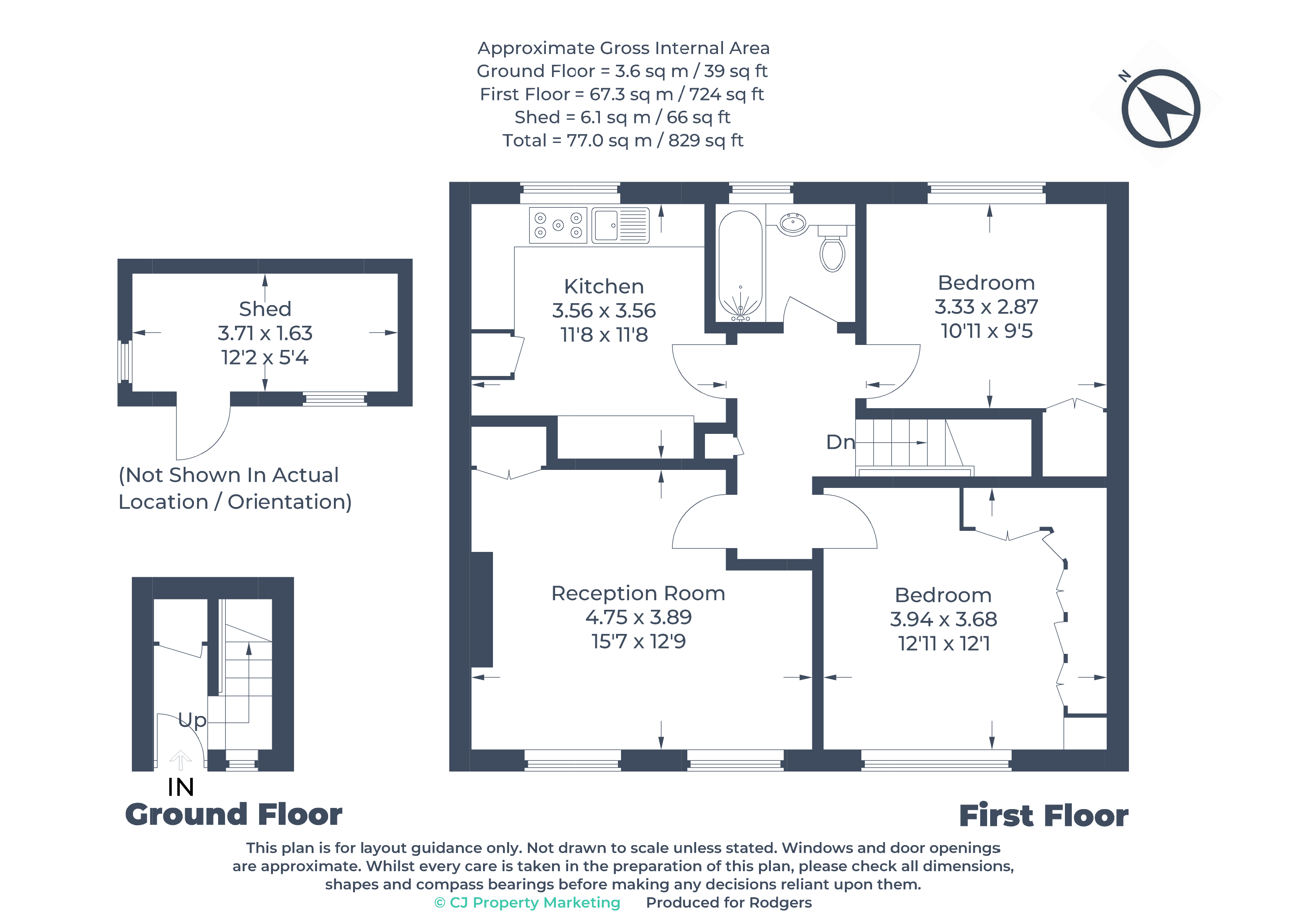 Floorplans For Newdigate Green, Harefield, Middlesex