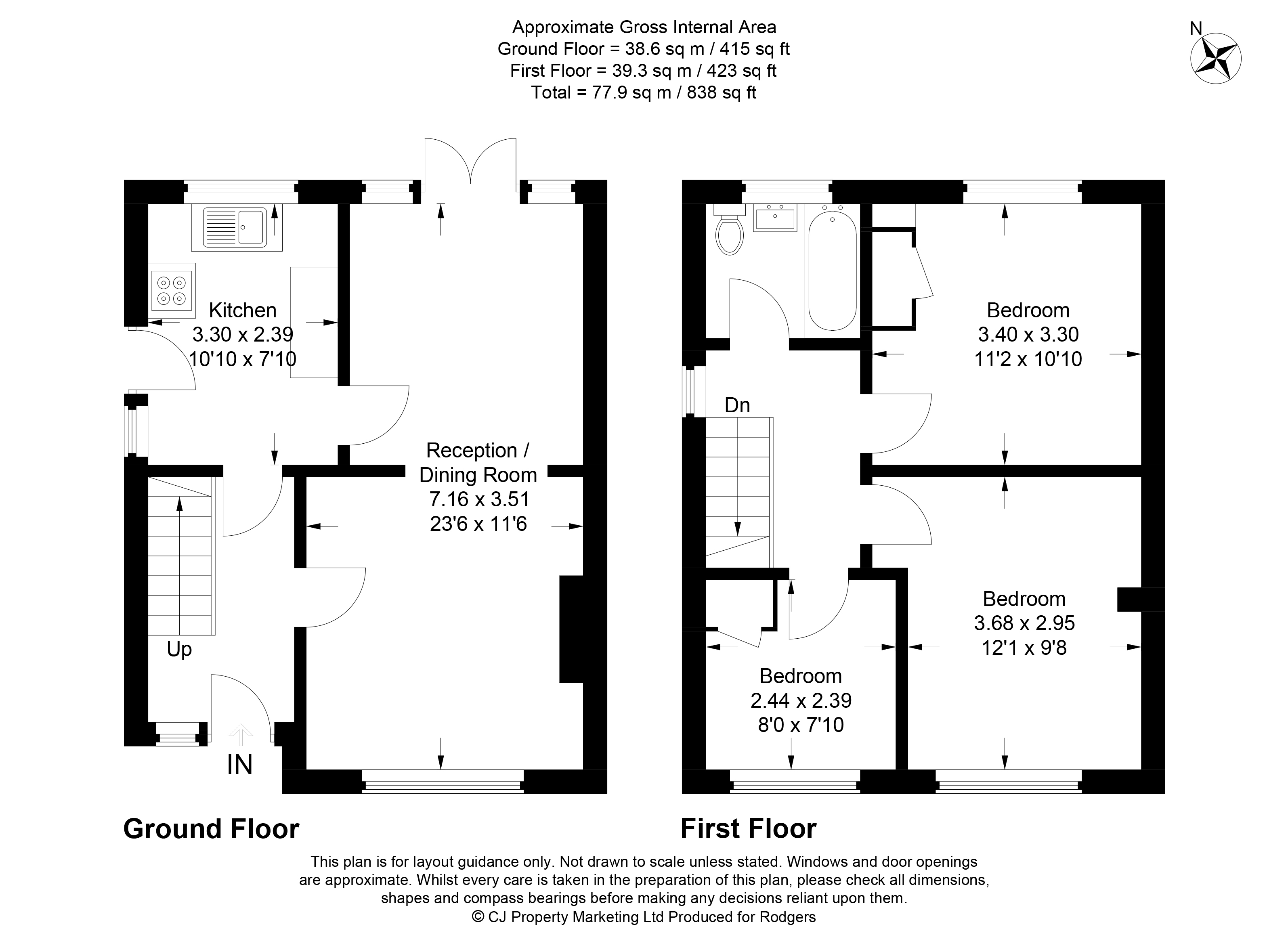 Floorplans For Grove Lane, Chalfont St Peter, Buckinghamshire
