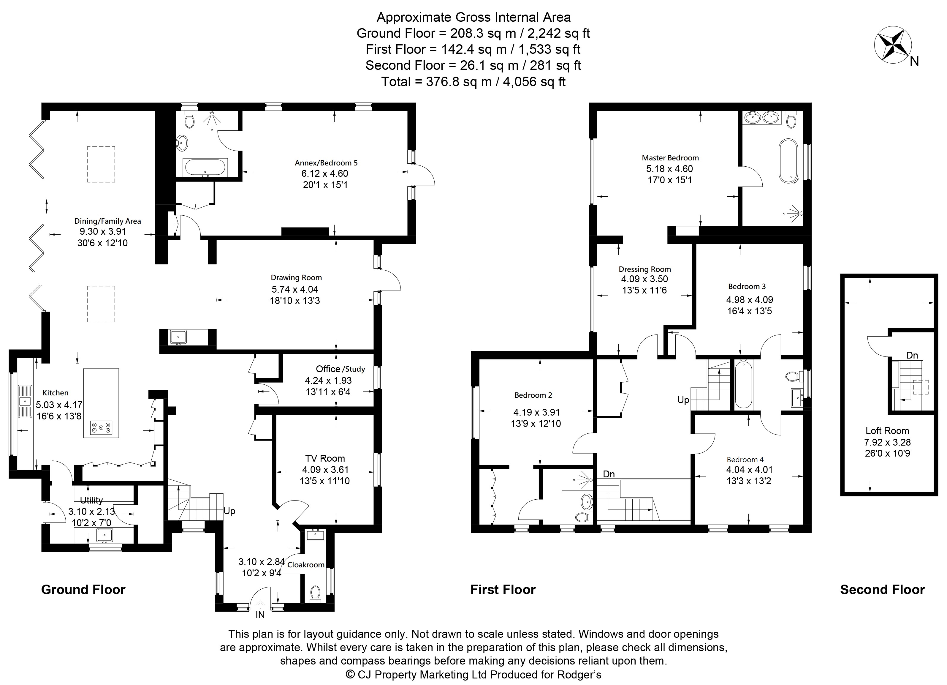 Floorplans For Upway, Chalfont Heights, Buckinghamshire