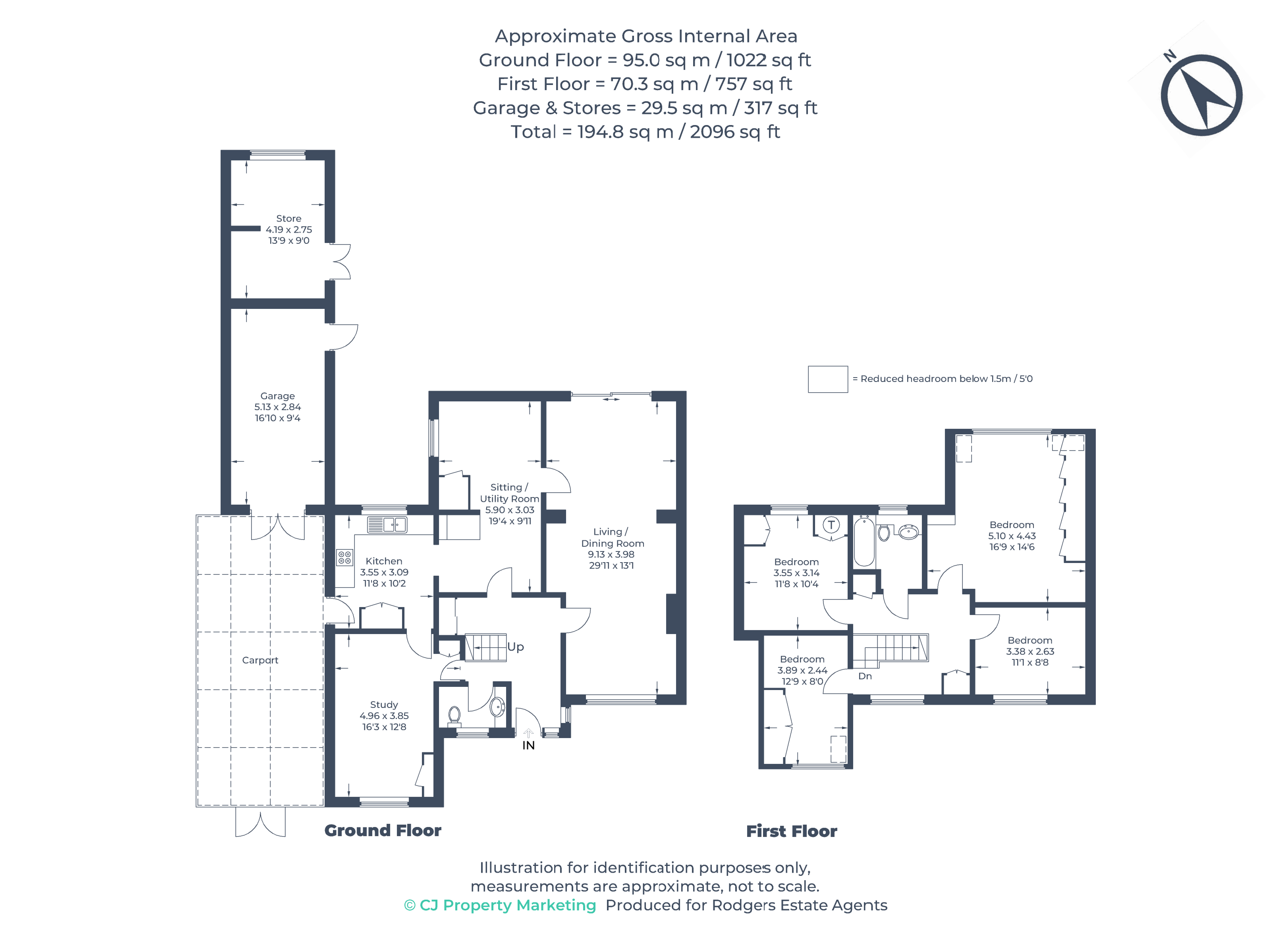 Floorplans For Garners Close, Chalfont St Peter, Buckinghamshire