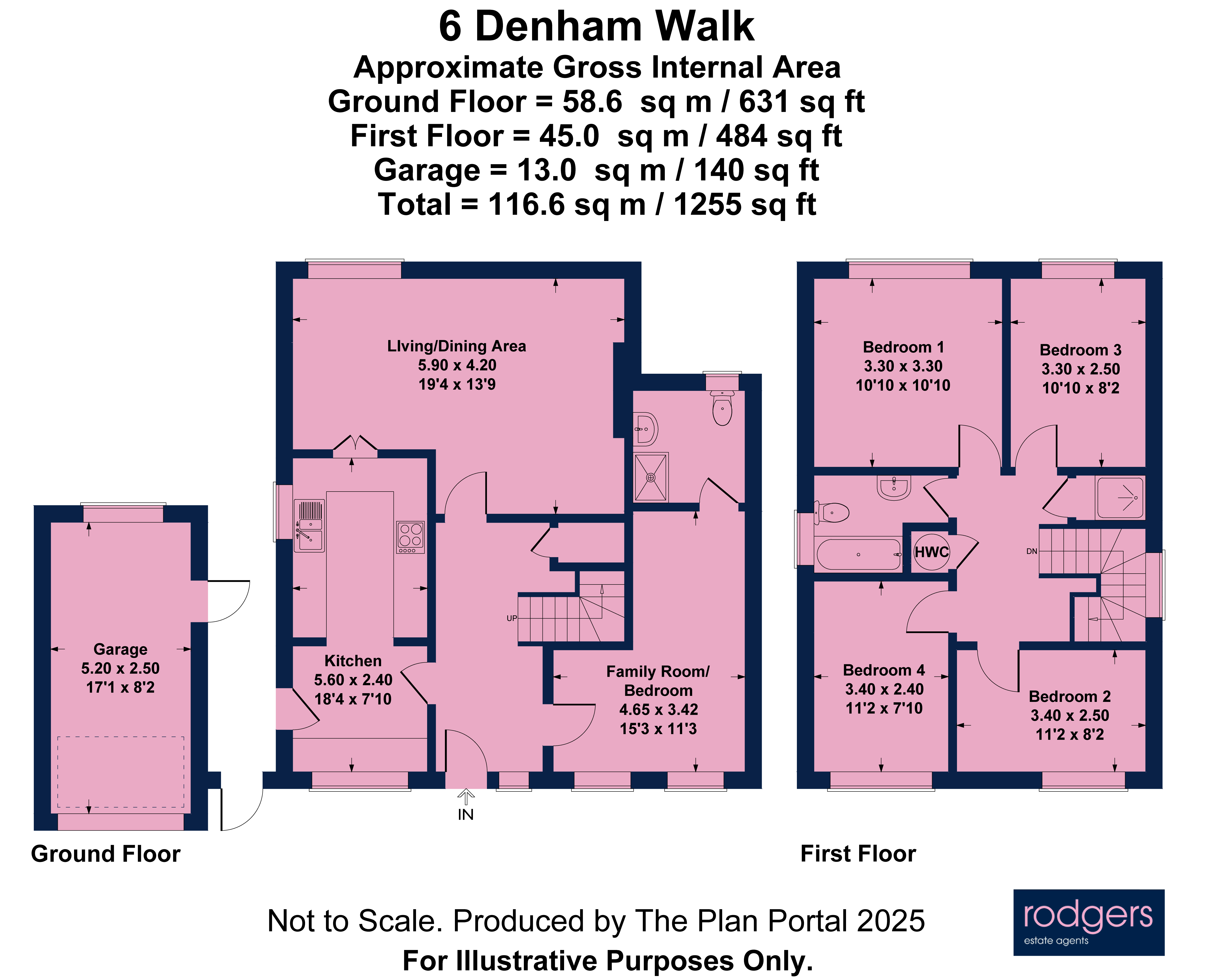 Floorplans For Denham Walk, Chalfont St Peter, Buckinghamshire