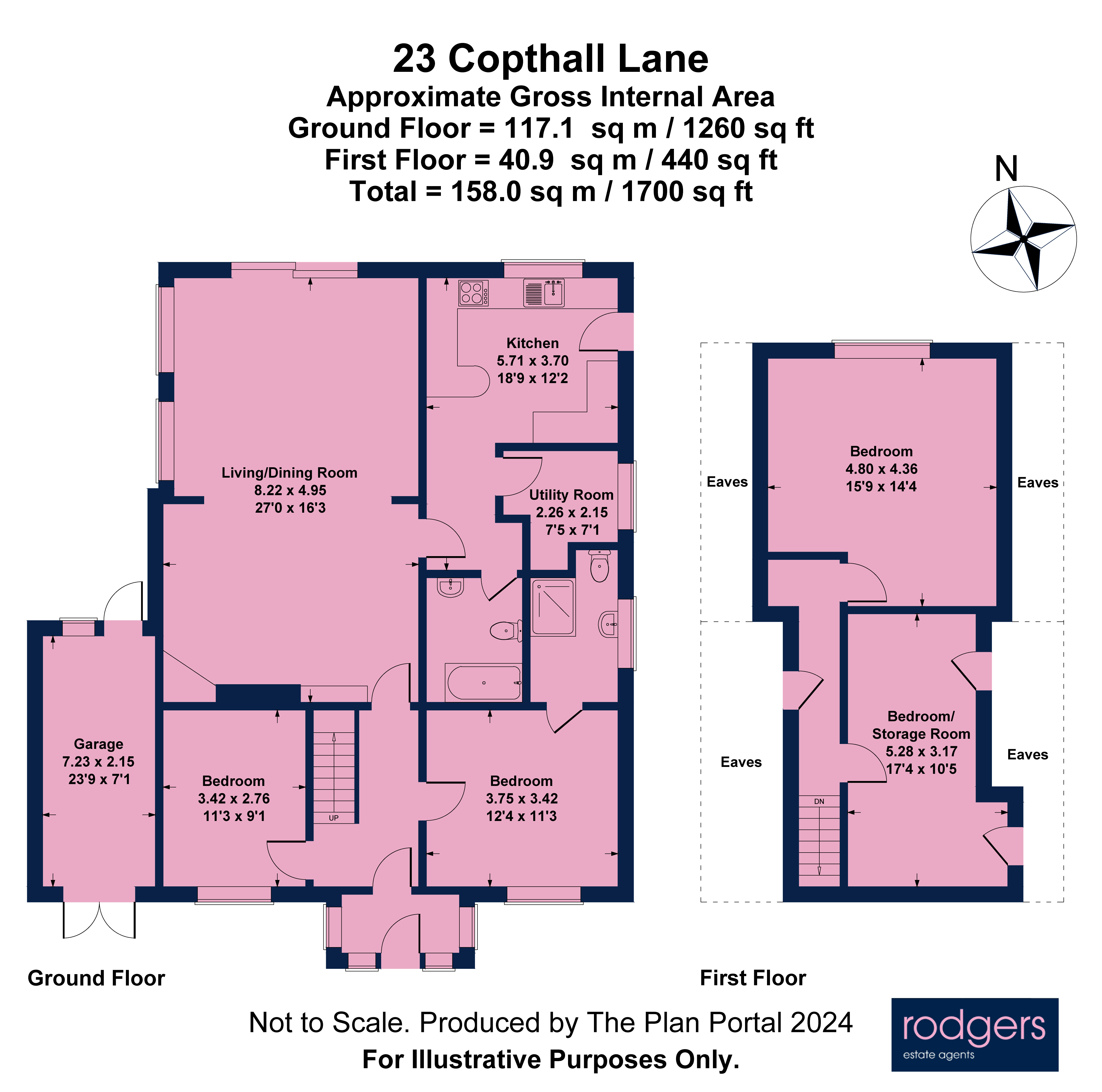 Floorplans For Copthall Lane, Chalfont St Peter, Buckinghamshire