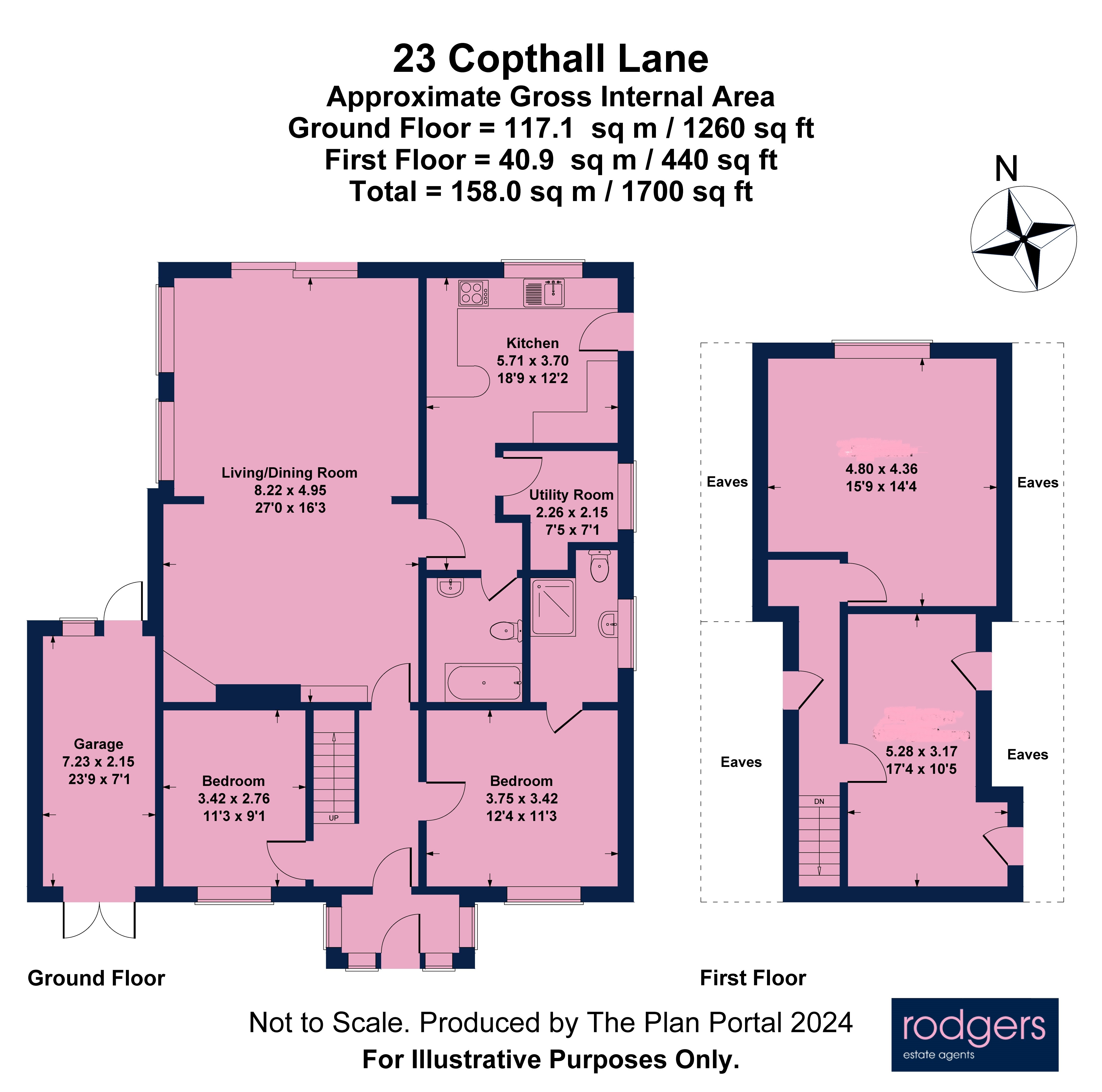 Floorplans For Copthall Lane, Chalfont St Peter, Buckinghamshire