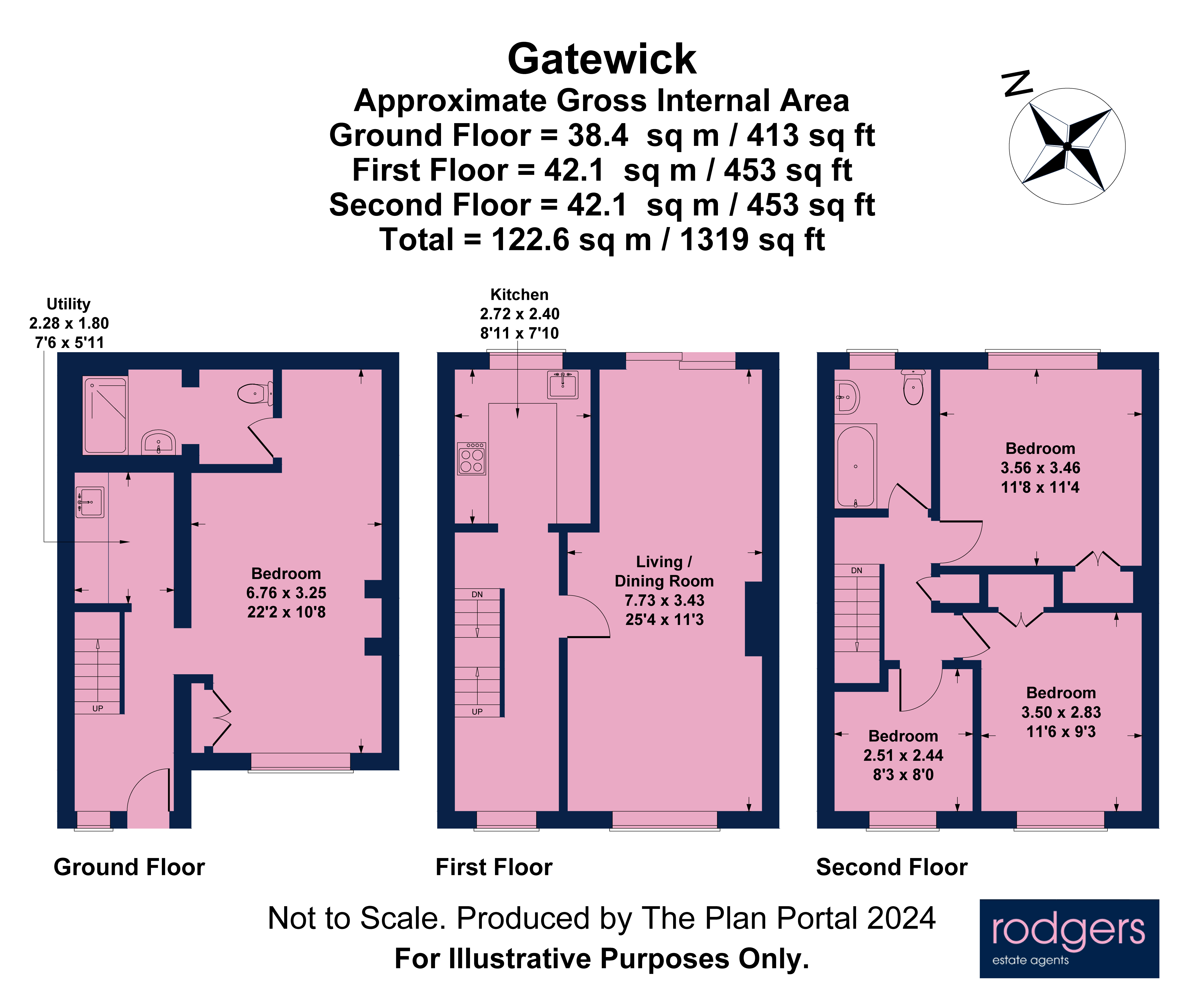 Floorplans For Gravel Hill, Chalfont St Peter, Bucks.