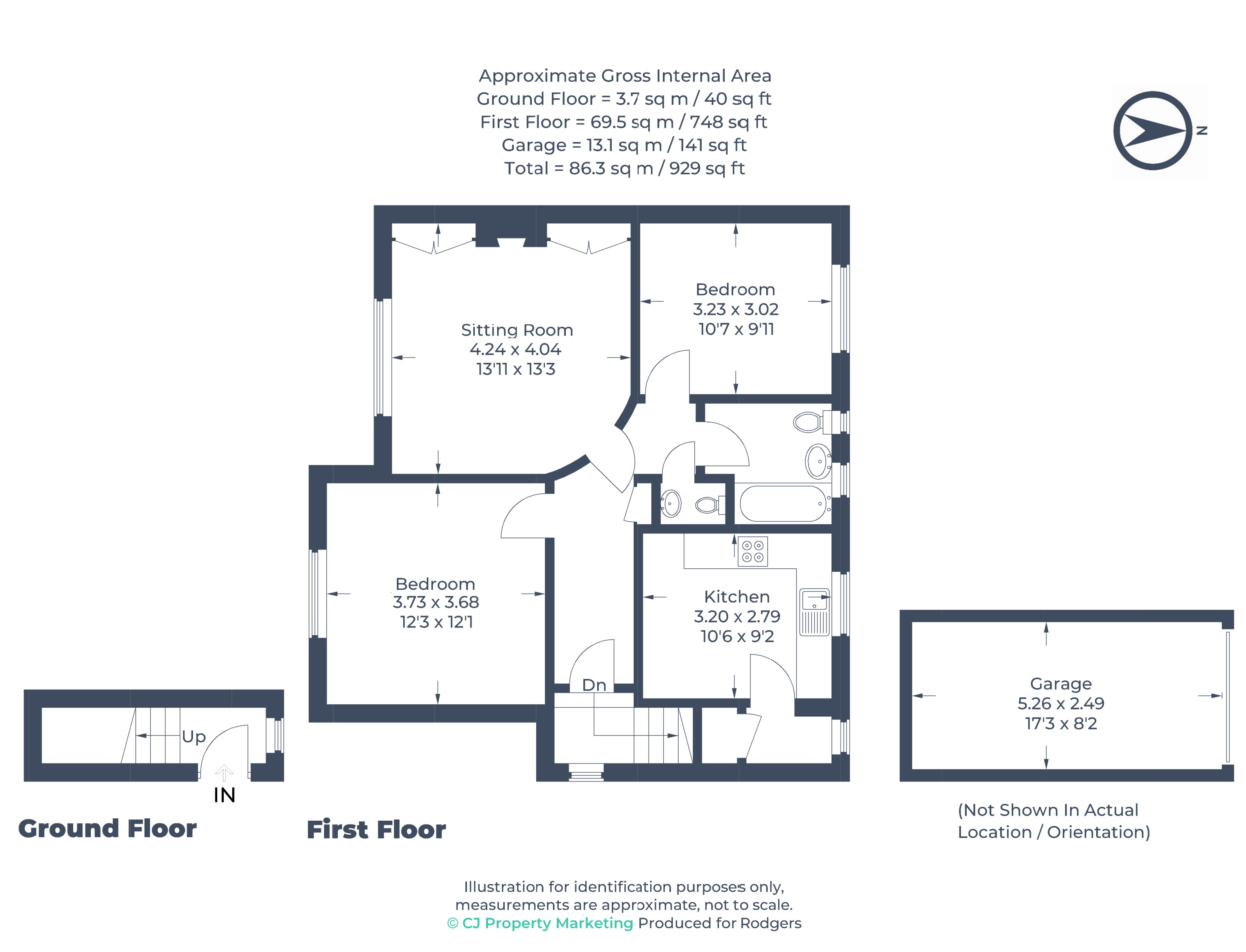 Floorplans For Merle Avenue, Harefield, Middlesex