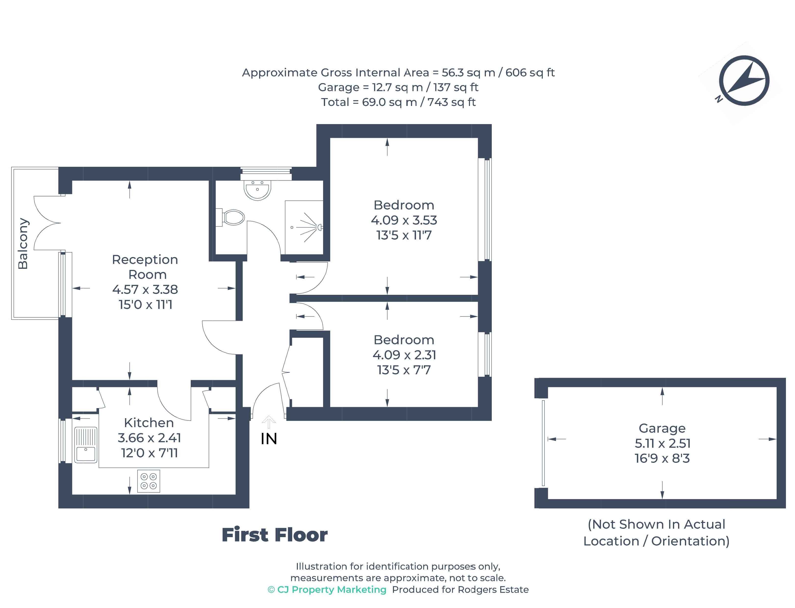 Floorplans For Breakspear Road North, Harefield, Middlesex