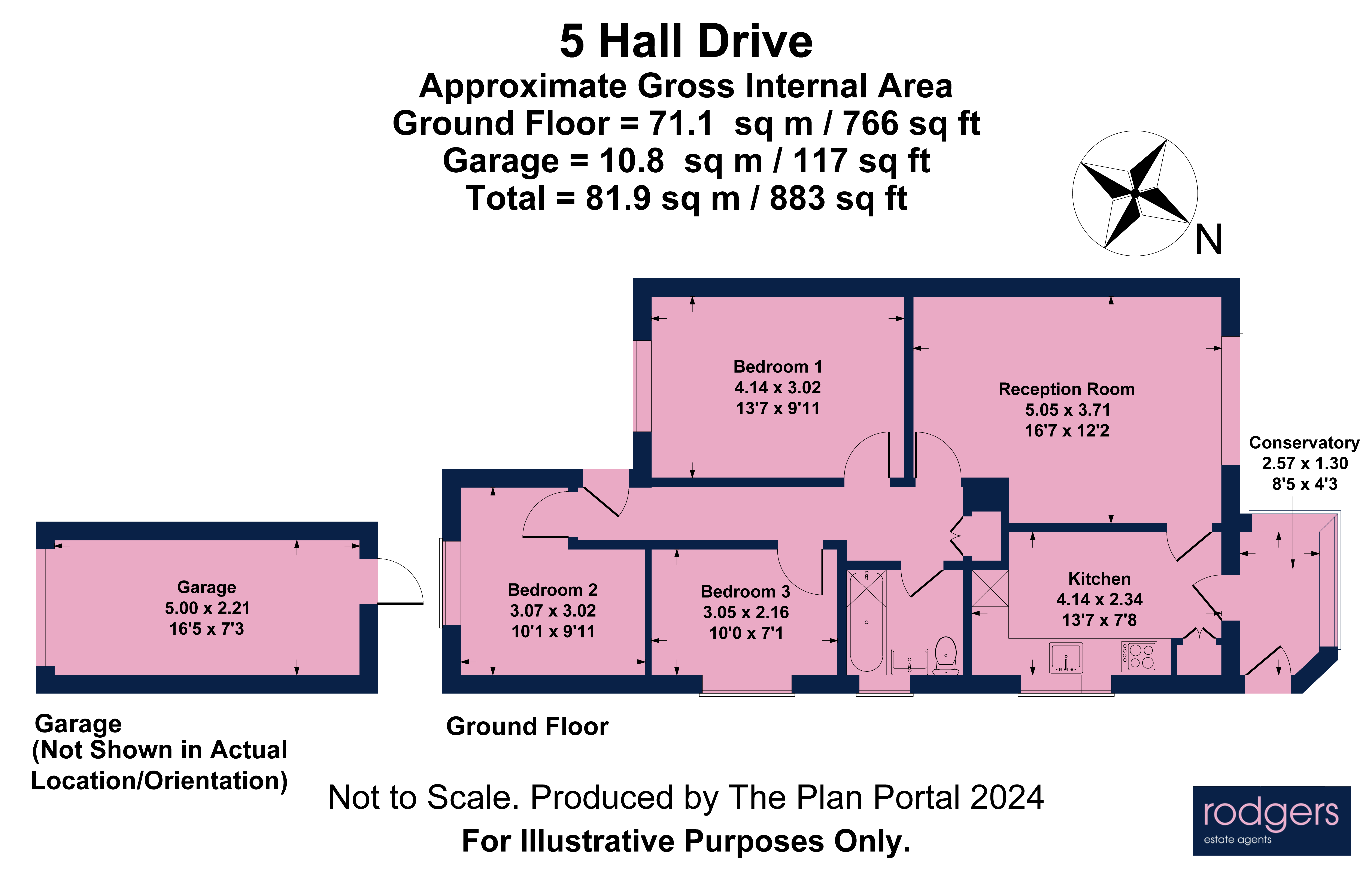 Floorplans For Hall Drive, Harefield, Greater London