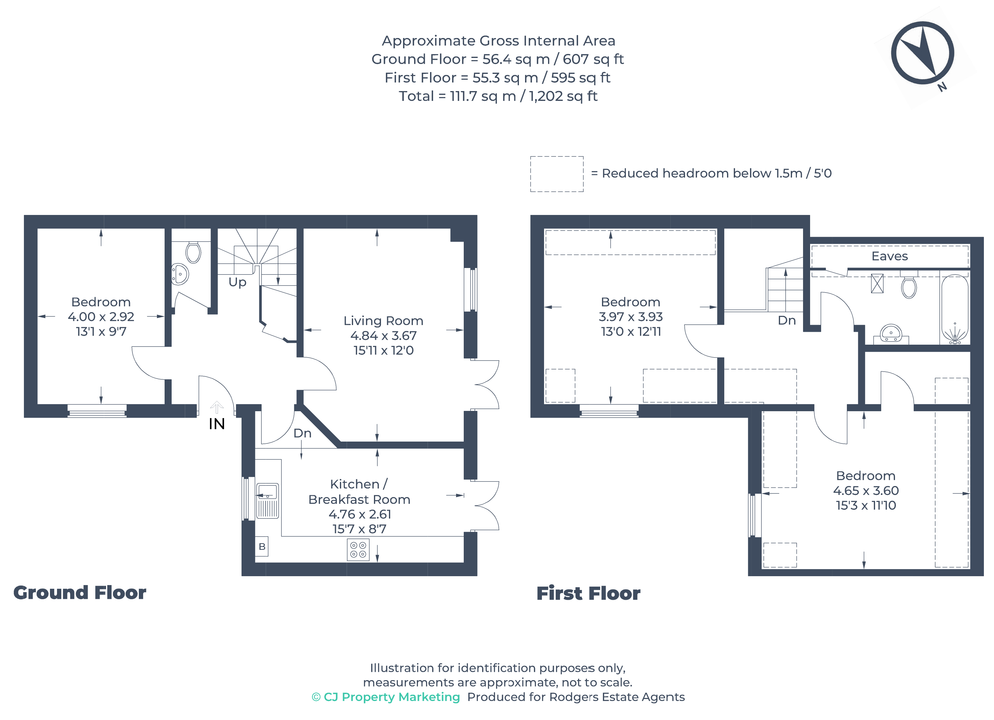 Floorplans For Breakspear Road North, Harefield, Middlesex