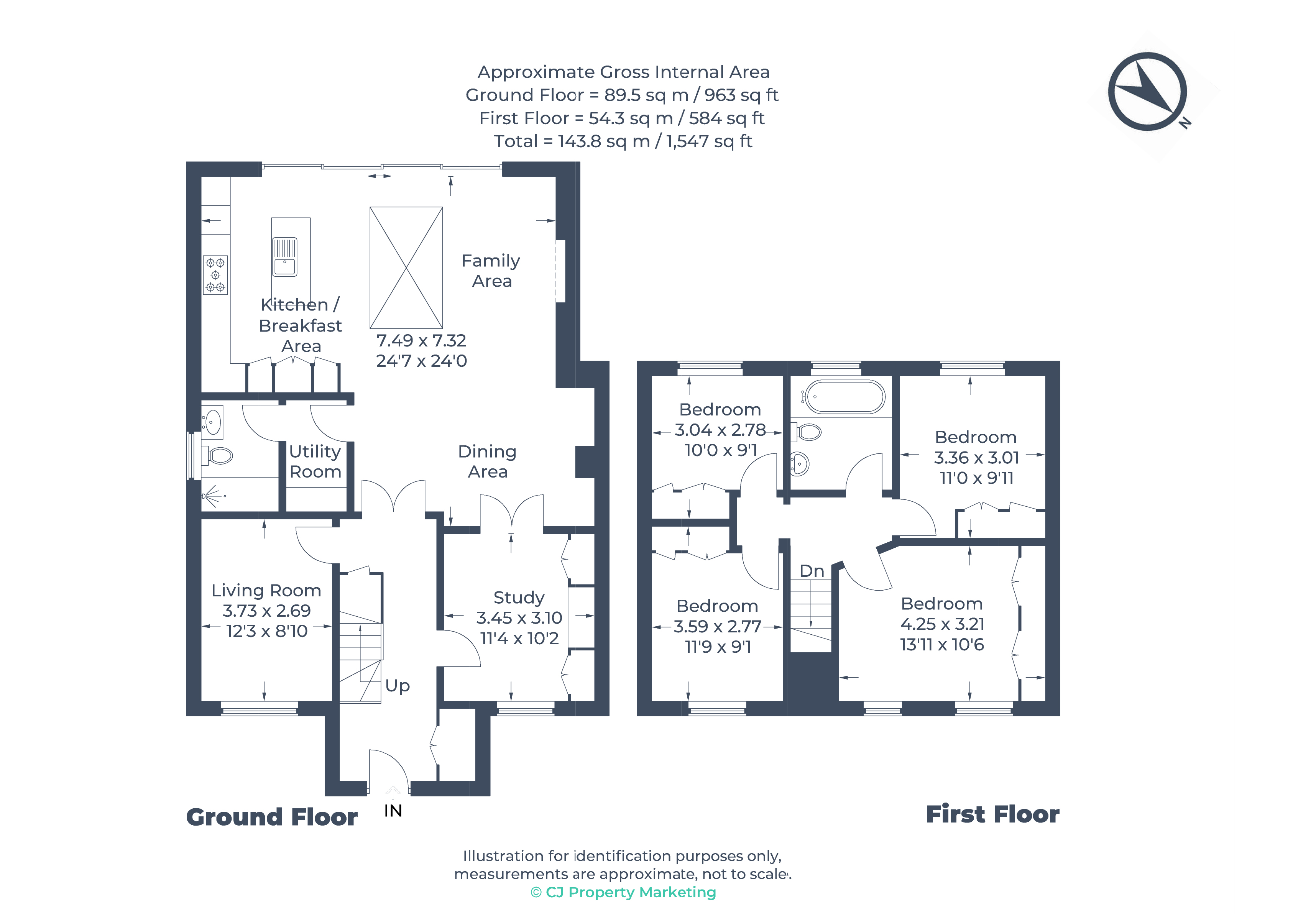 Floorplans For Howard Road, Seer Green, Buckinghamshire