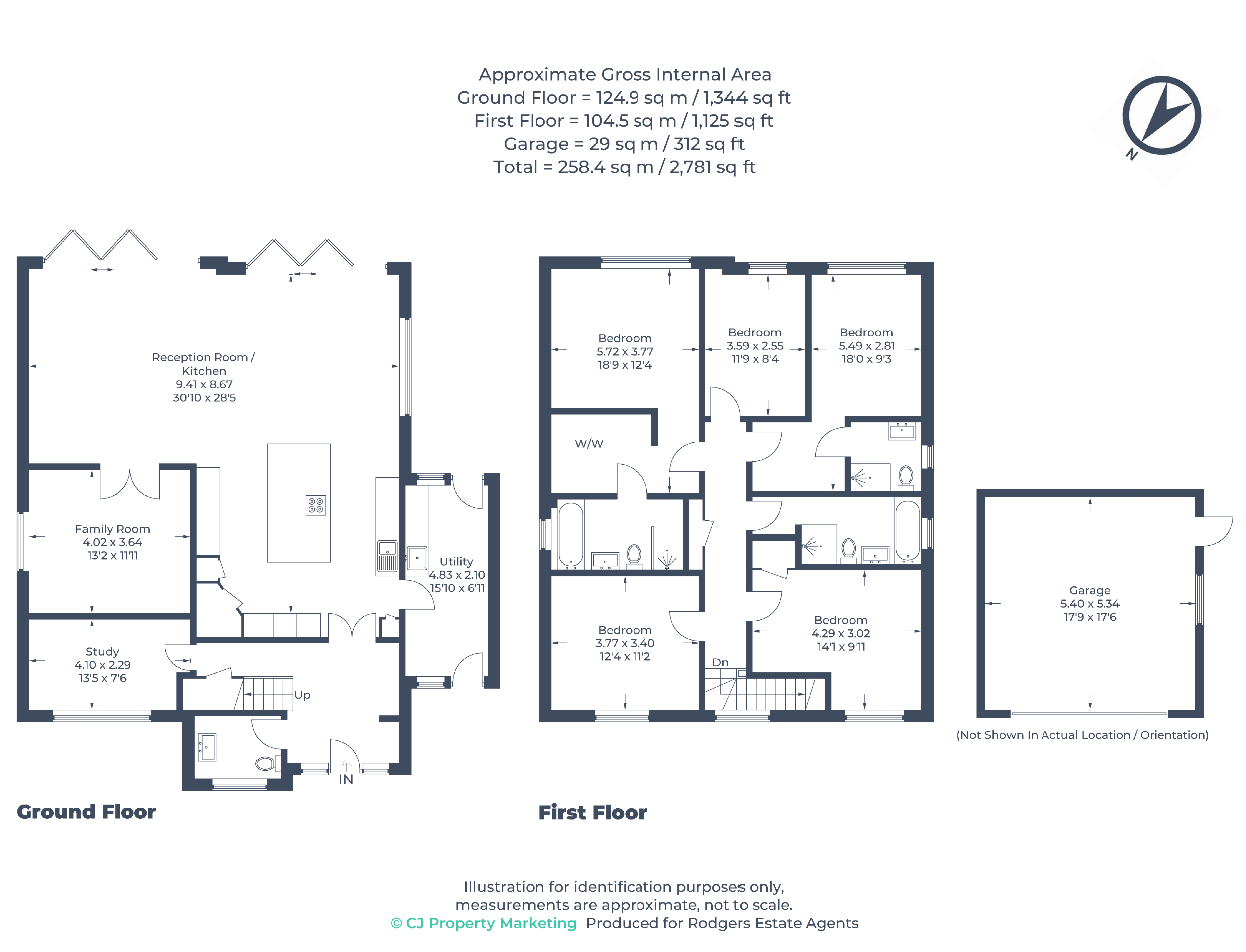 Floorplans For Highlands Lane, Chalfont St Peter, Buckinghamshire