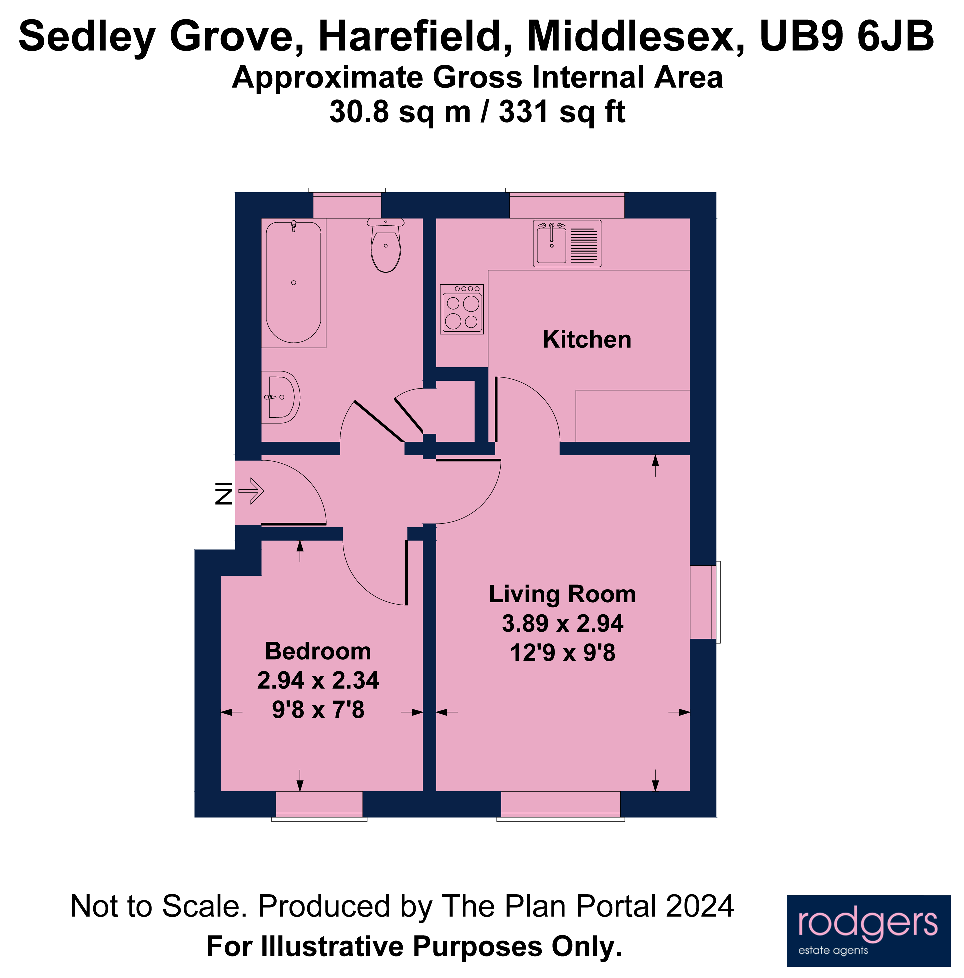 Floorplans For Sedley Grove, Harefield, Middlesex