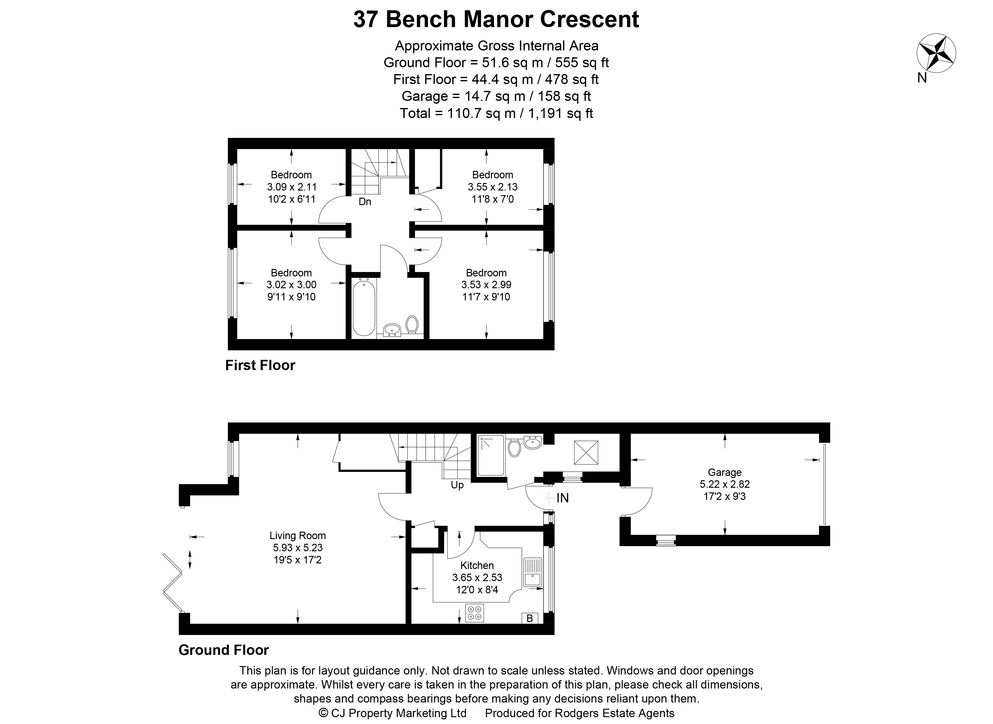 Floorplans For Bench Manor Crescent, Chalfont St Peter, Buckinghamshire