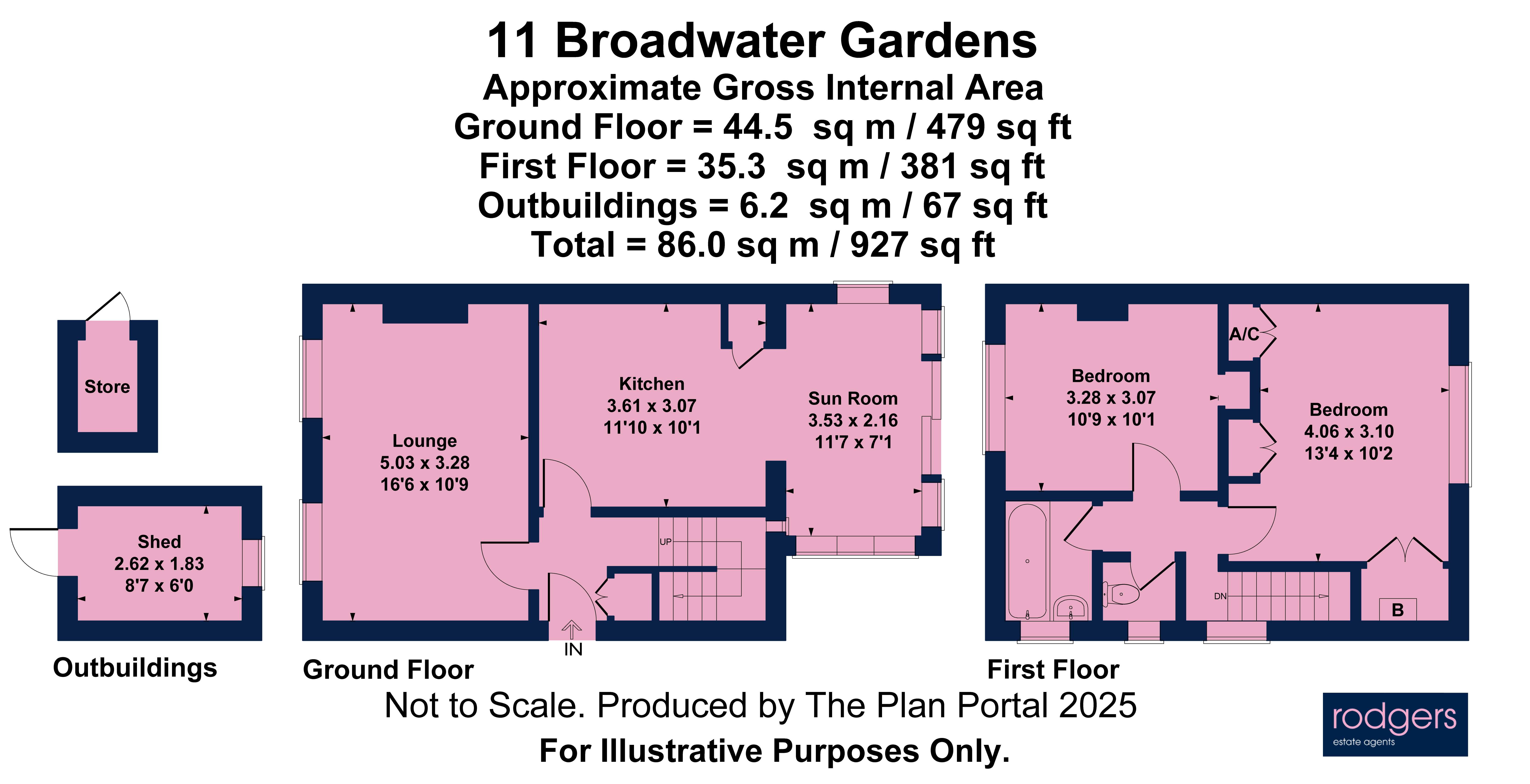 Floorplans For Broadwater Gardens, Harefield, Middlesex