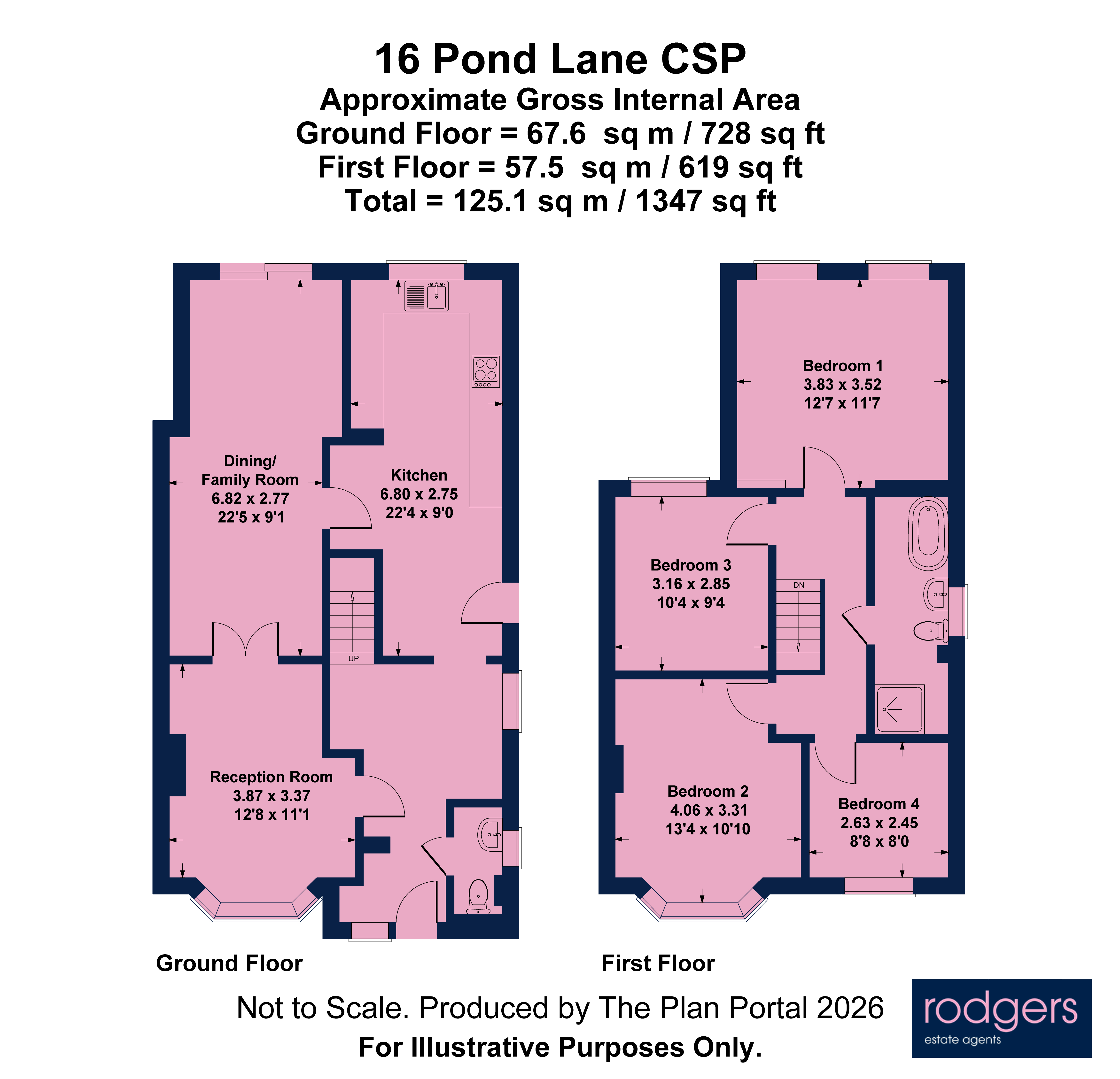 Floorplans For Pond Lane, Chalfont St Peter, Buckinghamshire