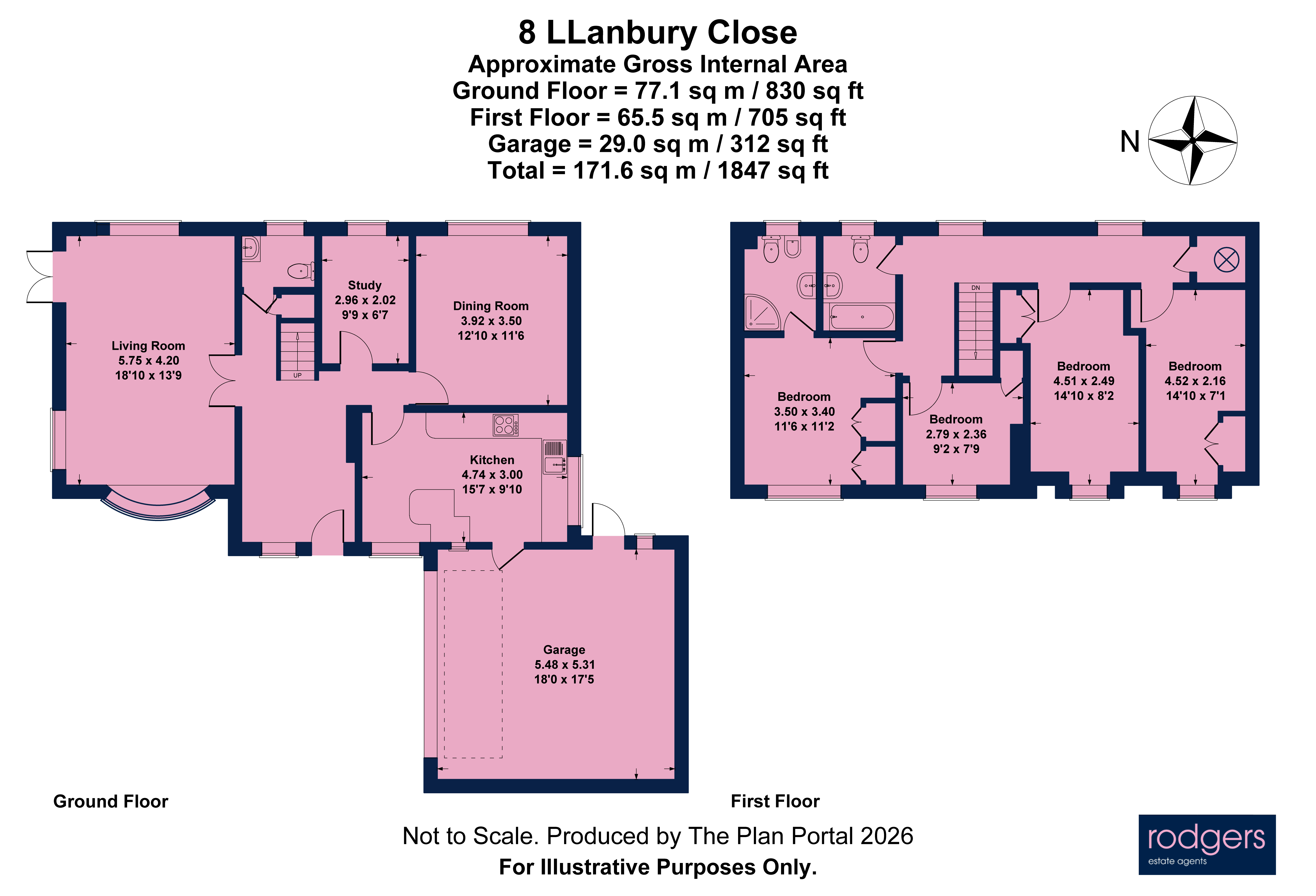 Floorplans For Llanbury Close, Chalfont St Peter, Buckinghamshire