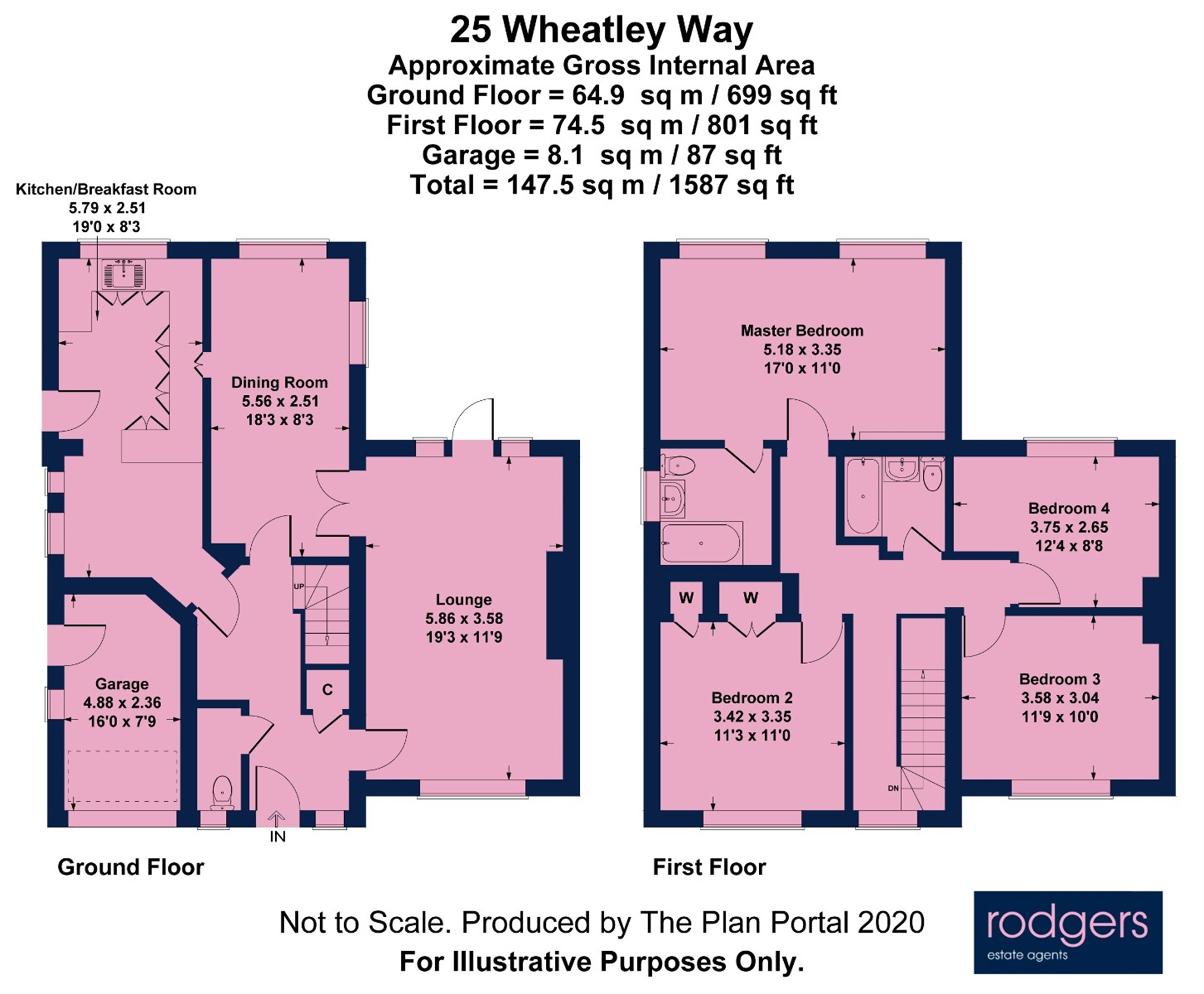 Floorplans For Wheatley Way, Chalfont St Peter, Buckinghamshire
