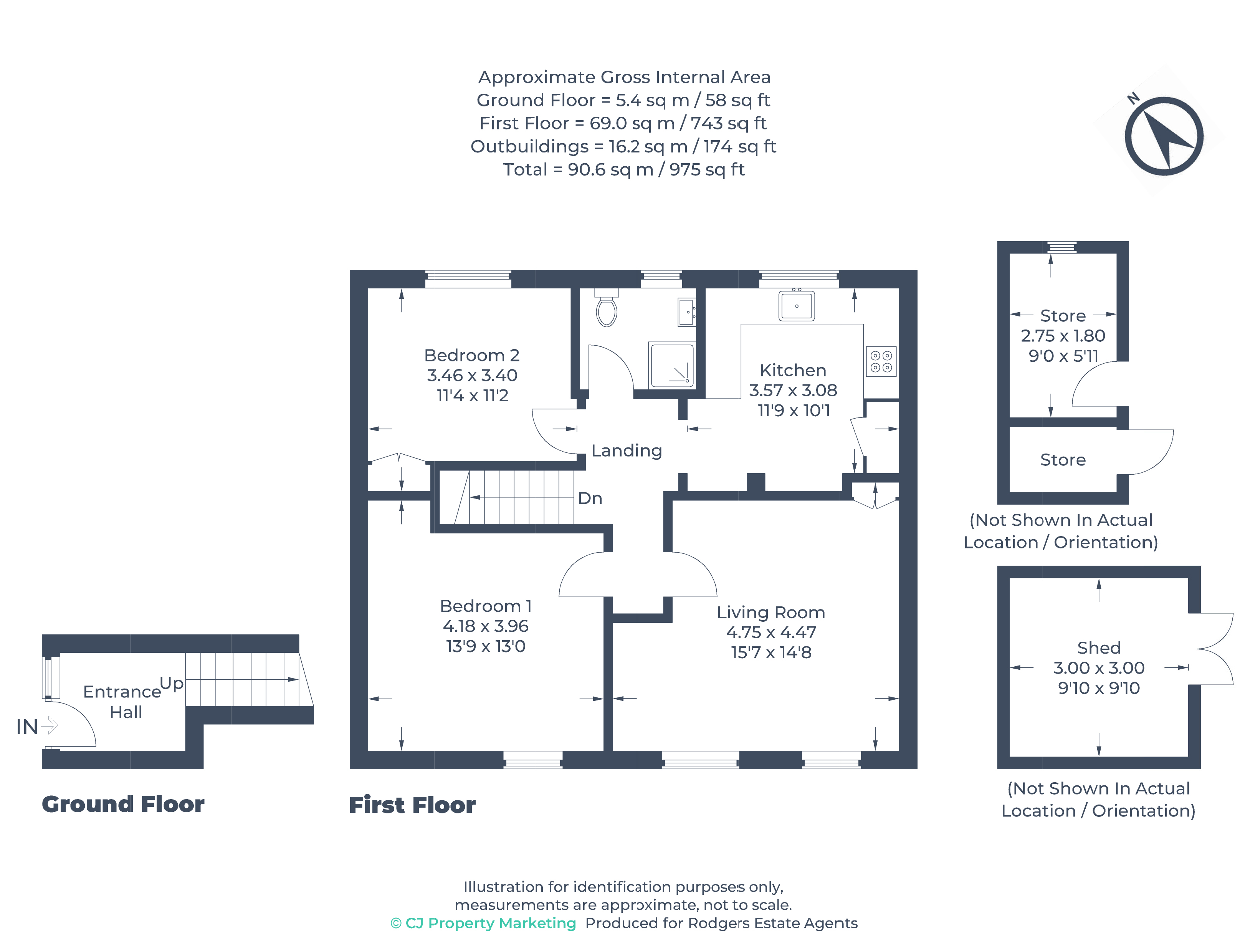 Floorplans For Newdigate Road East, Harefield, Greater London