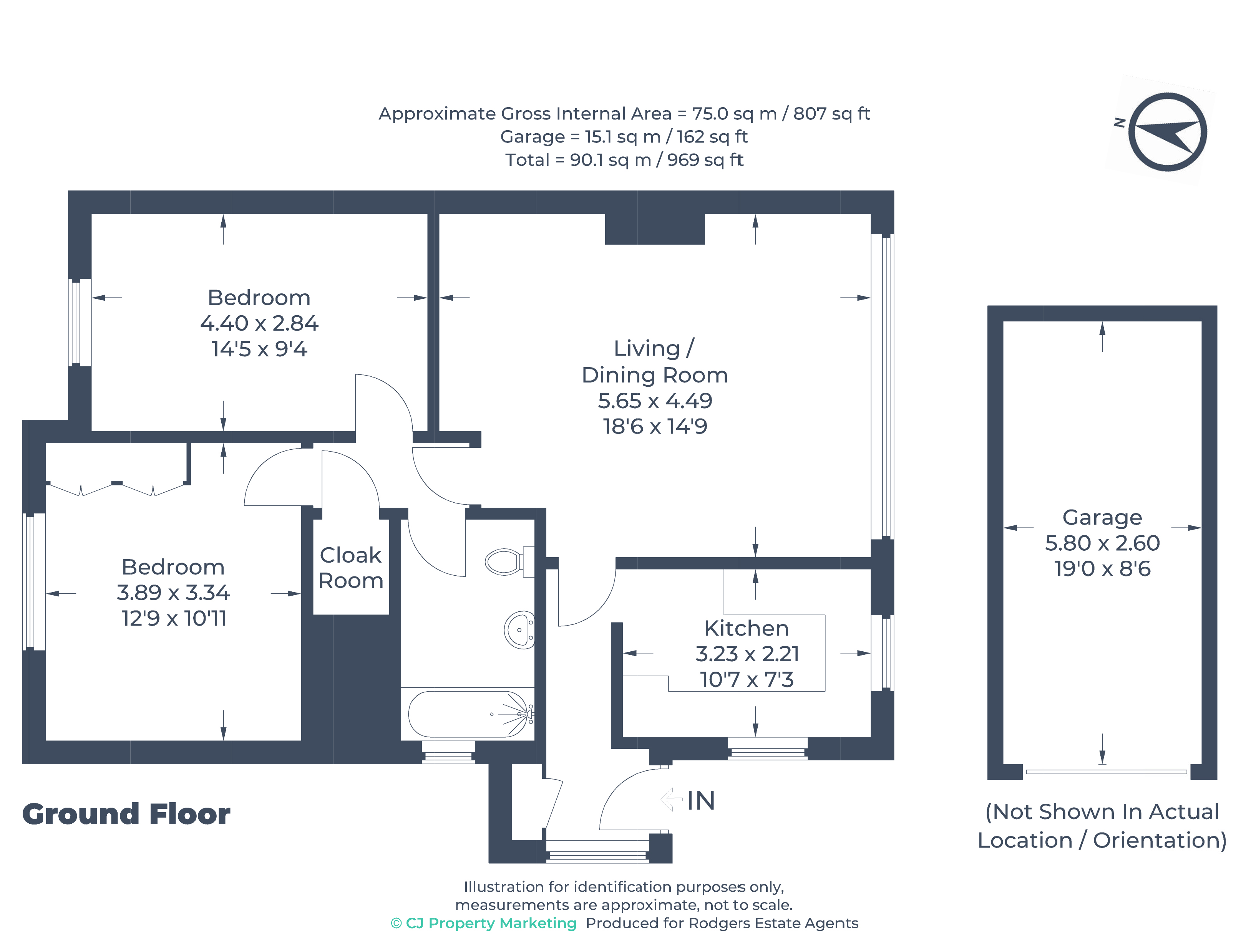 Floorplans For Bedford Avenue, Amersham, Buckinghamshire
